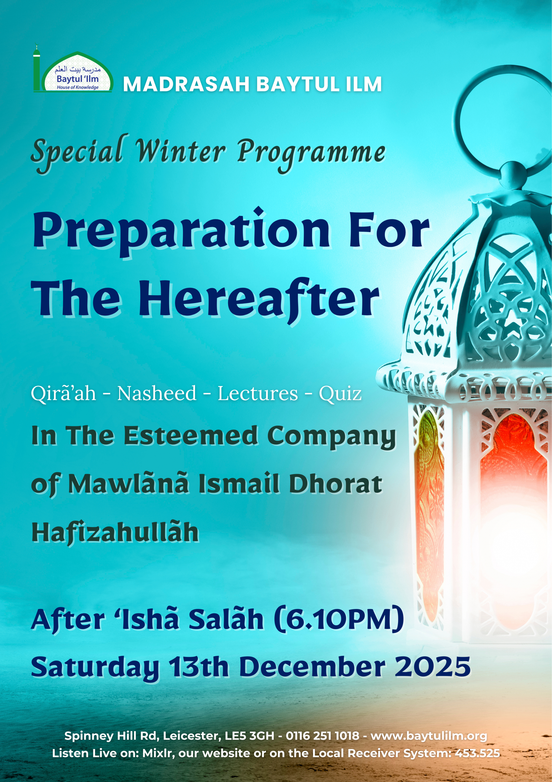 Special Winter Programme Dec 2025