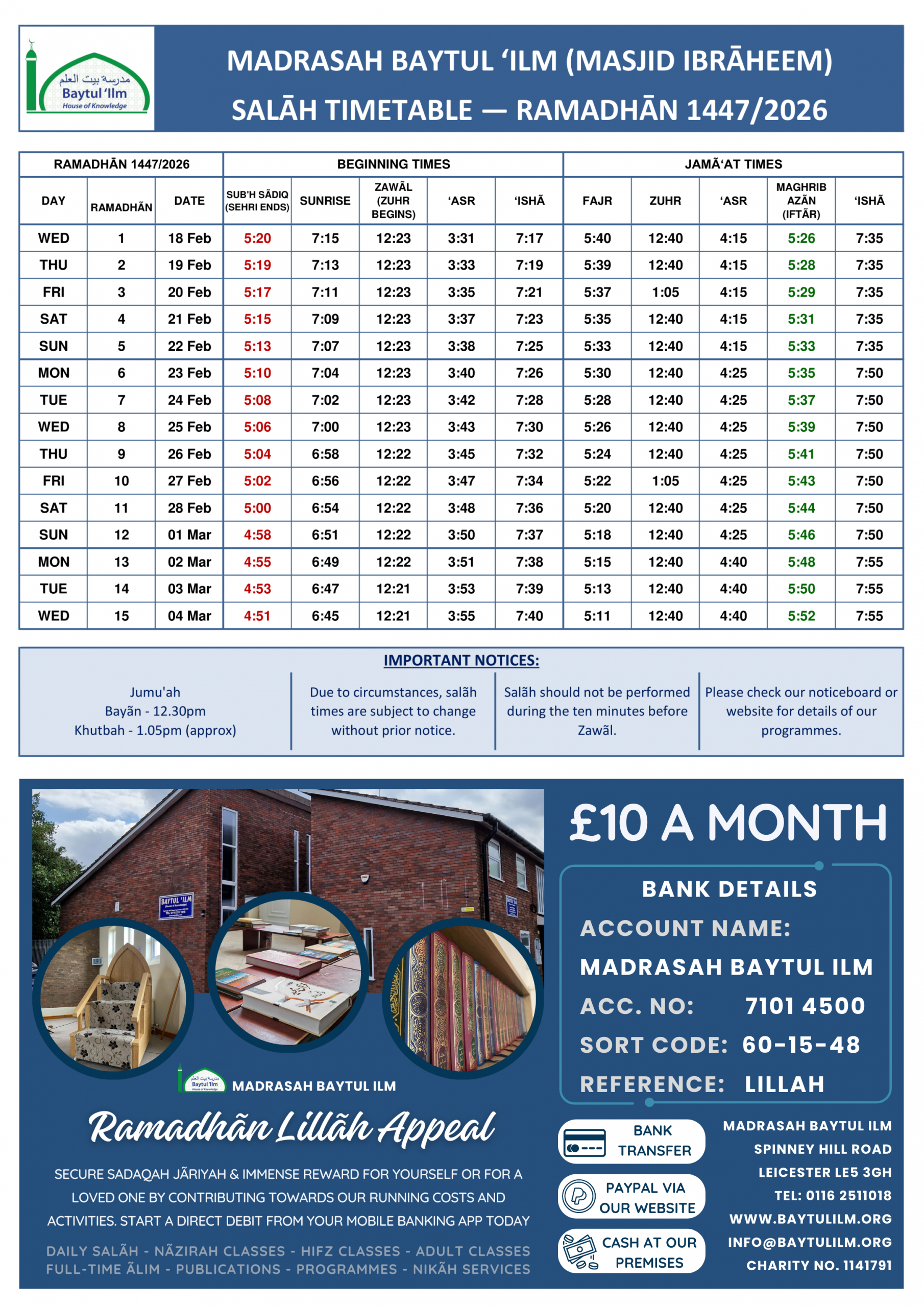 Ramadhan Timetable 2026 - Edited 1