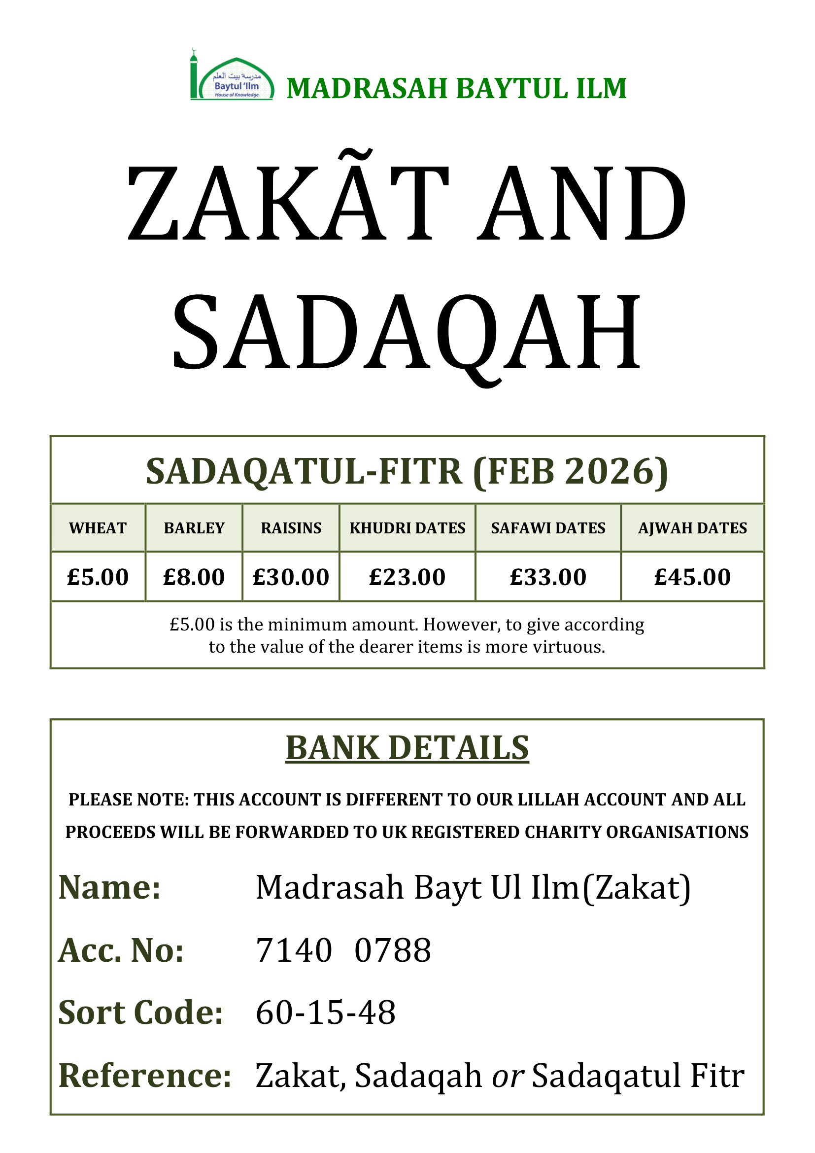 Zakat Sadaqah Notice - Full